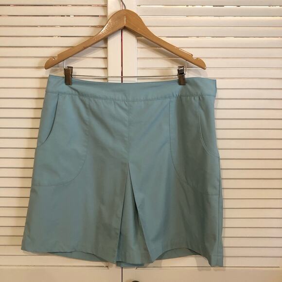 Ashworth Performance Teal Blue Tennis Skort - Picture 2 of 7